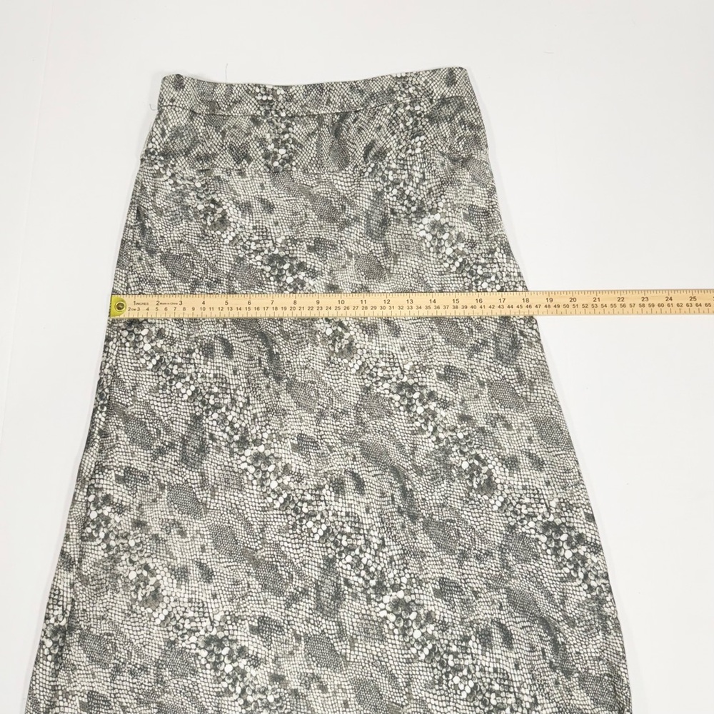 Snake Print Free People Grey Polyester Maxi Skirt 8 - Picture 5 of 10